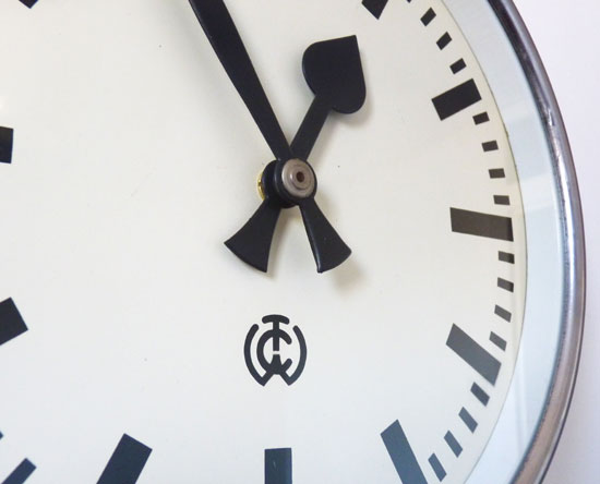 Carl Theodor Wagner CTW German Industrial Factory Clock 28cm