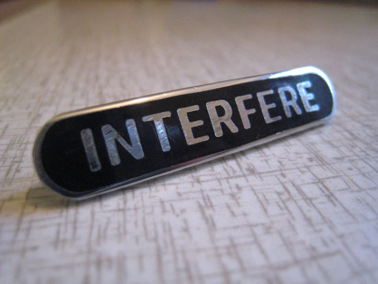 interfere enamell badge