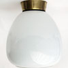 Industrial Lamp - Vintage White Glass Ceiling Light