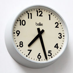 Brillie Industrial Clock, French Factory Clock, VIntage Industrial Clock
