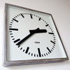 Industrial Clock - Vintage Factory Clock - German Station Clock
