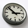 Industrial Clock - vintage factory clock - Elfema, 1950