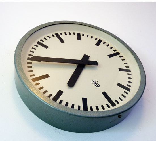 Communist Clock Gerätewerk Leipzig 1967 Communist Industrial Factory Vintage Clock 1960