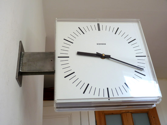 Siemens Industrial Clock Double Sided