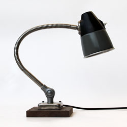 soviet industrial lamp, industrial desk lamp, vintage factory - for sale UK