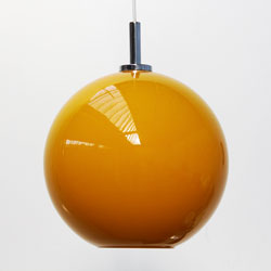 Retro Orange Glass Lampshade, 1960s- For Sale UK