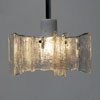 Kaiser Lamp, vintage glass ceiling light, 1960s