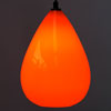 Retro Orange Glass Ceiling Light, 1960s Lamp Shade