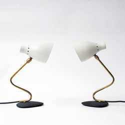 Pair of vintage desk lamps, 1950s, Stilnovo