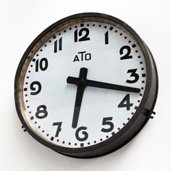 ATO French Station Clock, Industrial Clock