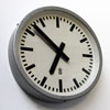 Industrial Clock - vintage factory clock - GW, 1960