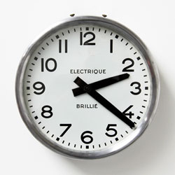 industrial clock - brillie electrique - 1950s