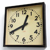 Industrial Clock - vintage factory clock - GW, 1960