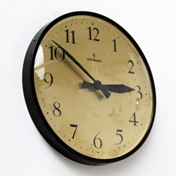 Siemens vintage industrial clock, factory clock