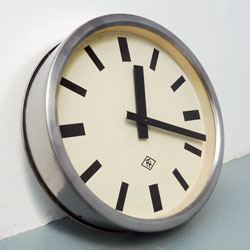 T&N Vintage Factory Clock, Industrial Clock German, 1960s, For Sale, UK