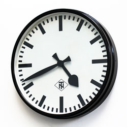 German Vintage Industrial Clock - T & N Station Clock