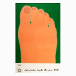 Olympic Poster, munich 1972, Otl Aicher TOm Wesselmann