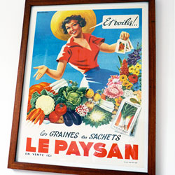 original french poster - lithographic poster - 1950